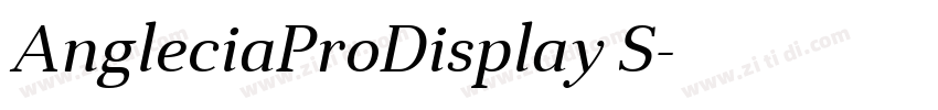 AngleciaProDisplay S字体转换